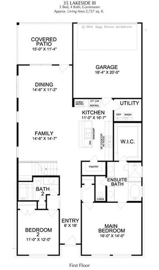 New construction Single-Family house 2501 Lafayette Drive, Rowlett, TX 75089 Lakeside Home Design - 45' Lots- photo