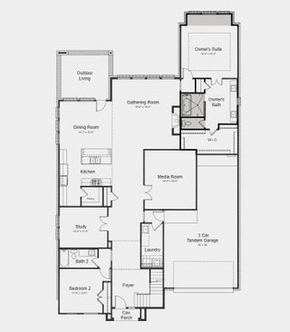New construction  house 9231 Heckenberg Arbor Ln, Cypress, TX 77433 plan Rialto - image