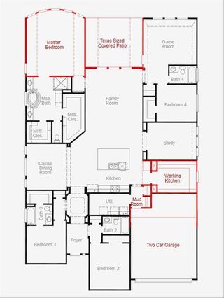 New construction Single-Family house 304 Misty Lane, Argyle, TX 76226 Bremond (2878-DM-50)- photo