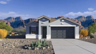 New construction Single-Family house 35981 W San Ildefanso Ave, Maricopa, AZ 85138 Mockingbird- photo