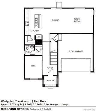 New construction Single-Family house 7331 27Th Street Ln, Greeley, CO 80634 plan The Monarch - image