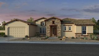 New construction Single-Family house 20627 E Calle De Flores, Queen Crk, Queen Creek, AZ 85142 plan Telluride - image