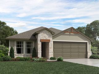 New construction Single-Family house 200 Windfall Trl, Liberty Hill, TX 78642 plan The Hughes (841) - image