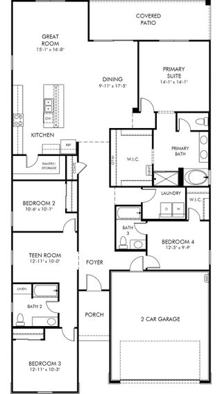 New construction Single-Family house 3875 N Patriot Wy, Florence, AZ 85132 plan Lark - image