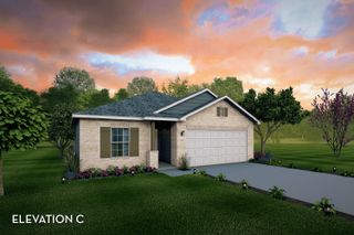 New construction Single-Family house 13613 Hamilton Hart Dr., Elgin, TX 78621 Sabine- photo