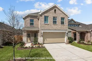New construction Single-Family house 208 Sage River Ct, Willis, TX 77378 plan Larkspur - Smart Series - image