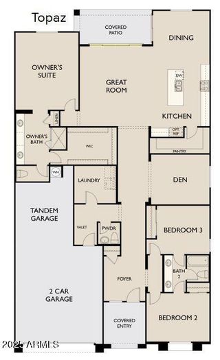 New construction house 2689 E Rustler Rd, San Tan Valley, AZ 85140 plan Topaz - image