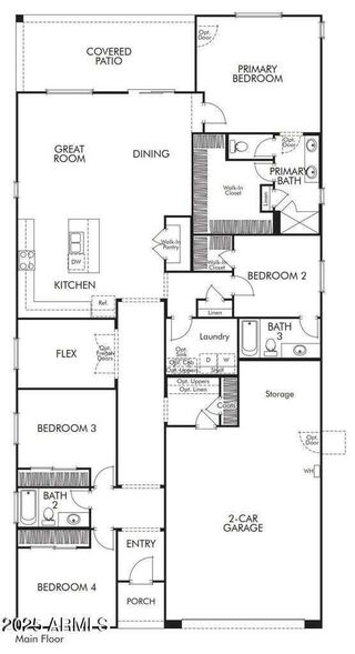 New construction Single-Family house 2928 E Mecklenburg Wy, San Tan Valley, AZ 85143 plan Plan 4003 - image
