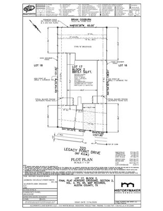 New construction Single-Family house 320 Legacy Point Dr, Sealy, TX 77474 plan Ironwood II - image