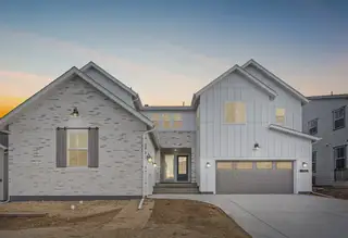 New construction Single-Family house 6469 Still Pine Cir, Castle Pines, CO 80108 plan 5075 Hyde Elevation A - Modern Farmhouse - image