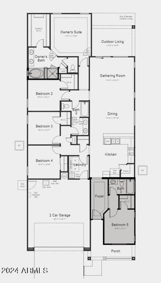 New construction Single-Family house 10852 E Texas Avenue, Mesa, AZ 85212 Harlow- photo