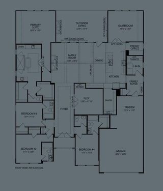 New construction Single-Family house 7710 River Bluet Pl, Fulshear, TX 77441 plan Overlook - image