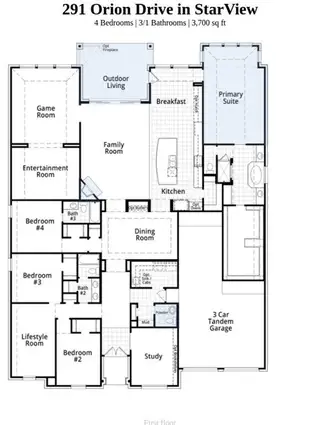 New construction Single-Family house 291 Orion Dr, Prosper, TX 75078 plan 274 - image