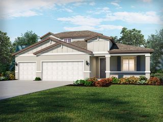 New construction  house 1740 Draughton Dr, Zephyrhills, FL 33541 plan Paloma - image