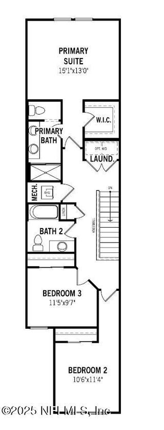 New construction Townhouse house 1037 Egret Branch Wy, Jacksonville, FL 32218 plan Luna - image