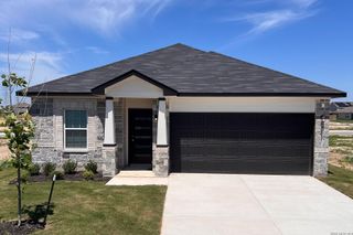 New construction Single-Family house 13011 Audrey Hbr, Von Ormy, TX 78073 plan Pedernales - image