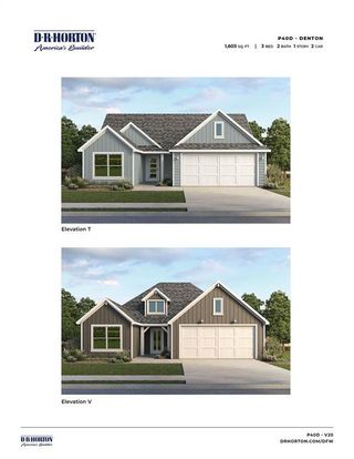New construction Single-Family house 738 Orchid Wy, Pilot Point, TX 76258 plan Damara - image