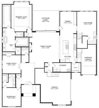 New construction Single-Family house 18515 Powder Ml, San Antonio, TX 78257 plan Trinity - image