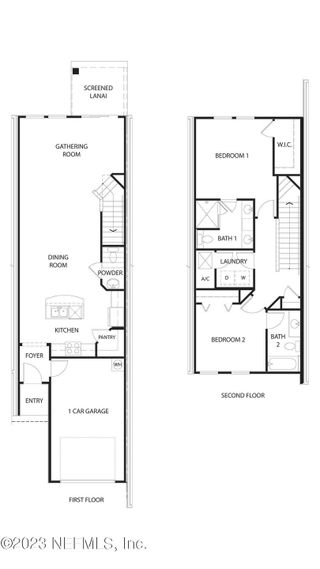 New construction Townhouse house 120 Seaport Breeze Rd, Saint Augustine, FL 32095 plan WESLEY - image