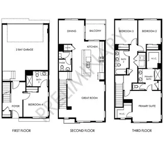 New construction Townhouse house 4694 Cloudburst Ln, Morrison, CO 80465 plan The Crestone - image