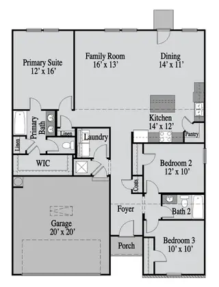 New construction  house 174 Sweet Water Ln, Rome, GA 30161 plan The Athens - image