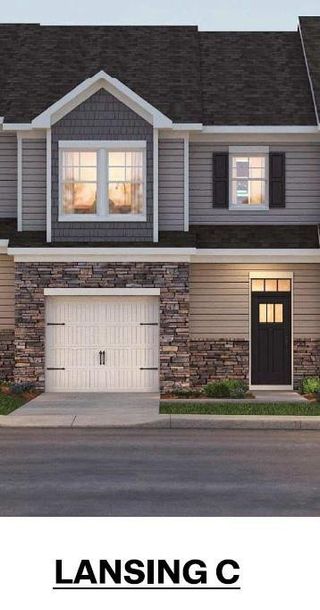 New construction Townhouse house 1266 Scarlet Firethorne Avenue, Huntersville, NC 28078 Lansing- photo