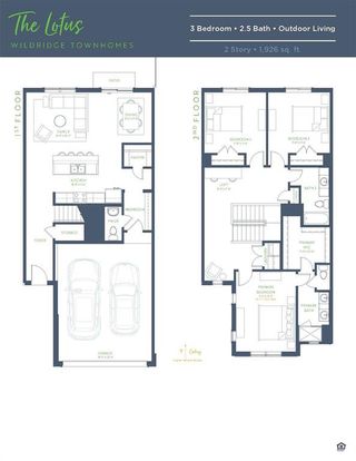 New construction Townhouse house 4611 Hawks Trl, Oak Point, TX 75068 plan Lotus - image