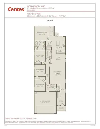 New construction Single-Family house 905 Silver Buckle Ln, Montgomery, TX 77356 plan Afton - image