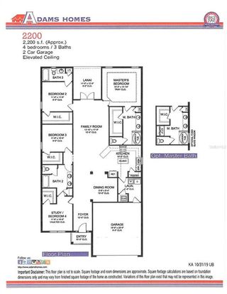New construction Single-Family house 2683 Averland Lp, North Port, FL 34287 plan 2200 - image