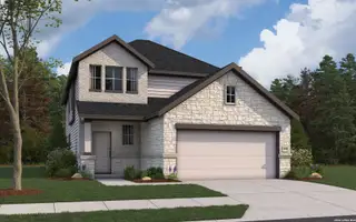 New construction Single-Family house 16427 Ginger Xing, Elmendorf, TX 78112 plan Linden - image