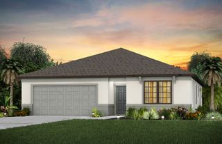 New construction house 619 Lakeside Oasis Ave, Lehigh Acres, FL 33974 plan Hanover - image