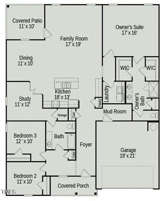 New construction  house 1234 Pioneer Lot 3 Dr, Sanford, NC 27330 plan The Avondale - image