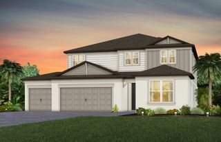 New construction Single-Family house 9821 Autumn Ridge Ave, Riverview, FL 33578 plan Serena 3-Car - image