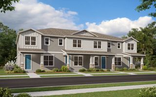 New construction Townhouse house 13295 Peaceful Melody Dr, Winter Garden, FL 34787 plan Porter - image