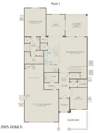 New construction  house 17784 W Pueblo Ave, Goodyear, AZ 85338 plan Prato - image