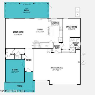New construction Single-Family house 197 Orangedale Cir, St. Johns, FL 32259 plan Clarendon - image
