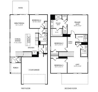 New construction  house 658 Cozy Bluff Rd, Spartanburg, SC 29301 plan Roswell - image