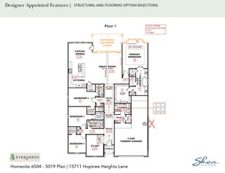 New construction Single-Family house 15711 Hoptree Heights Ln, Conroe, TX 77302 plan 5019 Elevation D - image