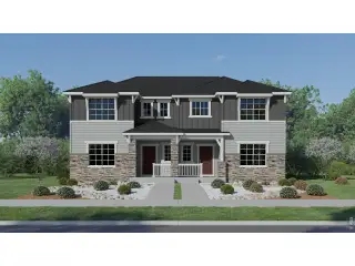 New construction Duplex house 6410 Red Willow Dr, Fort Collins, CO 80528 plan Vibrant I - image