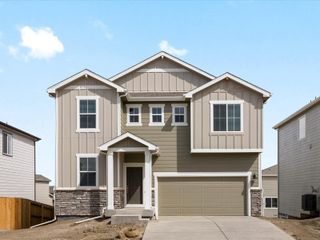 New construction  house 11348 Pikeminnow Pl, Colorado Springs, CO 80925 plan The Twin Peaks - image