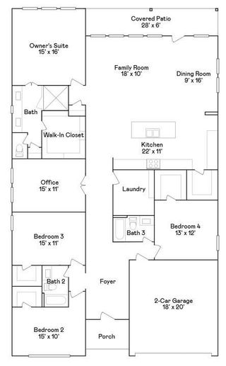 New construction Single-Family house 27019 W Rustlers Bnd, Montgomery, TX 77316 plan Melrose II - image