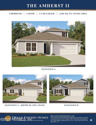 New construction Single-Family house 404 Pinzon Pl, St. Augustine, FL 32095 plan Amherst II - image