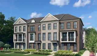 New construction Townhouse house 235 Midnight Oak Run 8, Alpharetta, GA 30009 plan The Childress - image