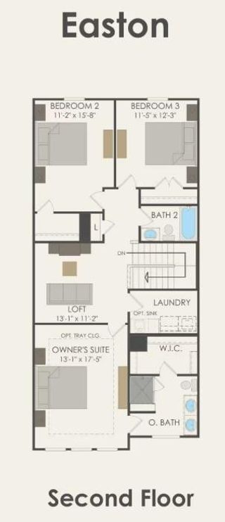 New construction house 1280 E Main St, Unit 605, Round Rock, TX 78664 plan Easton - image