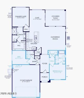 New construction  house 6394 W Honors Wy, Florence, AZ 85132 plan Sanctuary - image