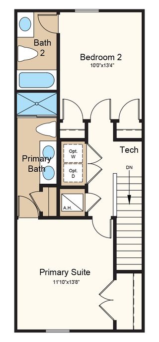 New construction Townhouse house 10616 Orbit Ter, Sarasota, FL 34241 plan Ivy - image