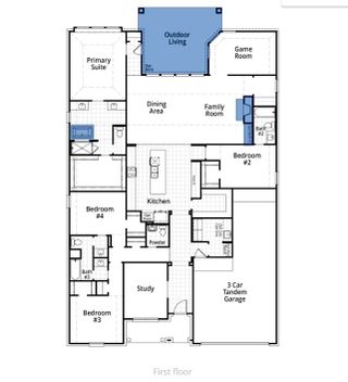 New construction house 1044 Pelotazo Ave, Dish, TX 76247 plan Ramsey Plan - image