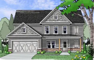 New construction Single-Family house 1095 Tupelo Ln, Loganville, GA 30052 plan (GA)Hayden A.4 2 Front Entry - image