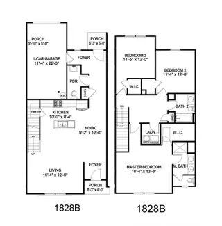 New construction Single-Family house 715 Pinecove Dr, Unit 27, Gastonia, NC 28056 plan 1828 Townhome - image