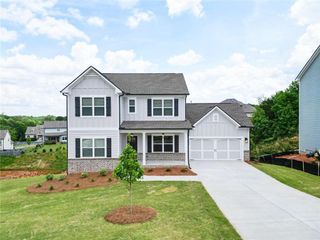 New construction Single-Family house 457 Banff Dr, Winder, GA 30680 plan The Jefferson | Front Entry - image